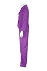 BSW243 ladies' suits tailor made activities office suits hk company Hong Kong supplier manufacturer  lilac blazer
